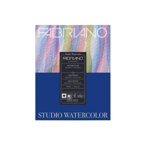 Fabriano Studio Watercolour Paper - 200GSM - 9.5X12.5" (20Sheets)