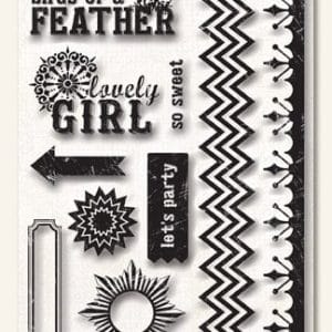 My Mind's Eye Indie Chic - Pictures Clear Stamp