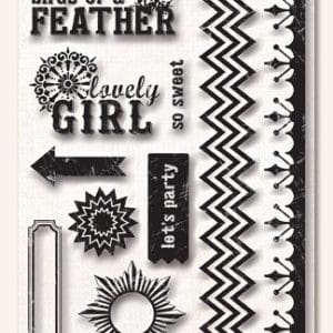 My Mind's Eye Indie Chic - Pictures Clear Stamp