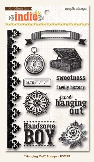 My Mind's Eye Indie Chic - Hanging Out Clear Stamp IC0195 My Mind's Eye Indie Chic - Hanging Out Clear Stamp