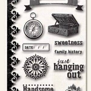 My Mind's Eye Indie Chic - Hanging Out Clear Stamp
