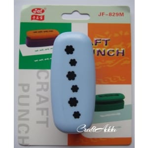 Jef Giant Craft Punch - String of simple flowers