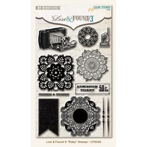 My Minds Eye Lost and Found 3 - Ruby Clear Stamp