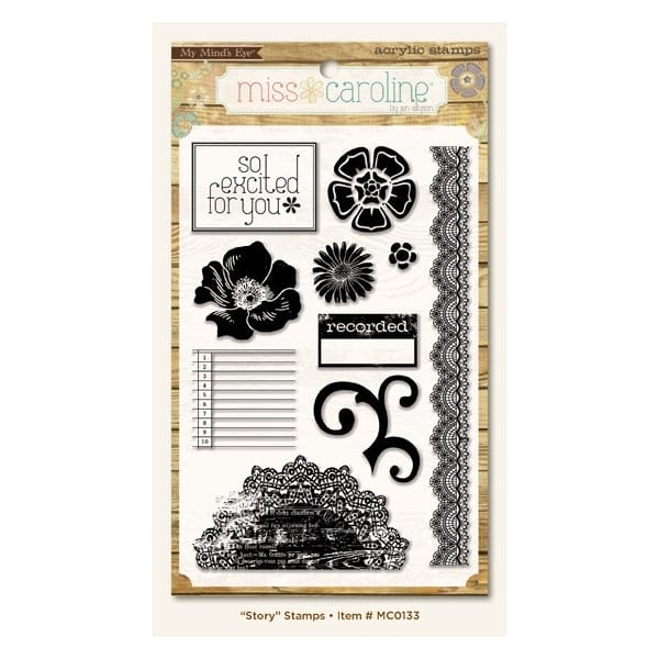 My Mind's Eye Miss Caroline - Fiddlesticks Story Clear Stamp