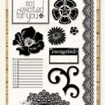 My Mind's Eye Miss Caroline - Fiddlesticks Story Clear Stamp