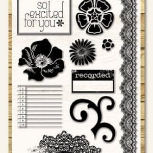 My Mind's Eye Miss Caroline - Fiddlesticks Story Clear Stamp