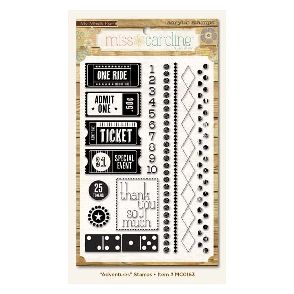 My Mind's Eye Miss Caroline - Dilly Dally Adventures Clear Stamp