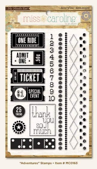 My Mind's Eye Miss Caroline - Dilly Dally Adventures Clear Stamp