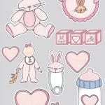 My Mind's Eye "Our Baby Girl" Stickers