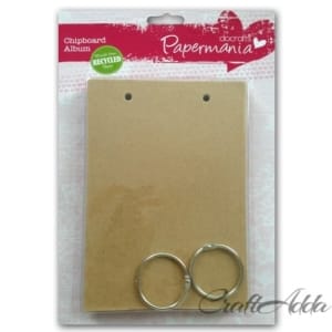 PaperMania Bare Basics Chipboard Album - Doorplate