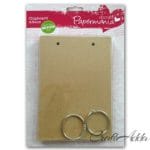 PaperMania Bare Basics Chipboard Album - Doorplate