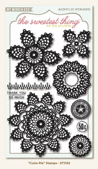 My Minds Eye The Sweetest Thing - Cutie Pie Clear Stamp ST1102 My Minds Eye The Sweetest Thing - Cutie Pie Clear Stamp