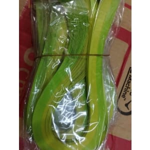 5mm Quilling Strip - Fluorescent Green and Light Green