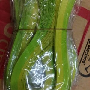 5mm Quilling Strip - Fluorescent Green and Light Green