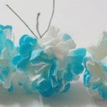 Paper Flowers - Sparkled Carnation - Blue (Pack of 12 flowers)