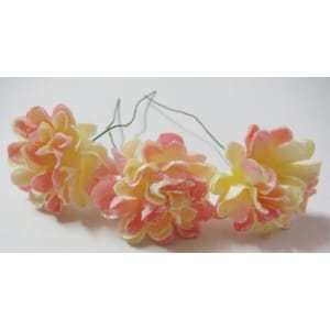 Paper Flowers - Sparkled Carnation - Pink (Pack of 12 flowers)