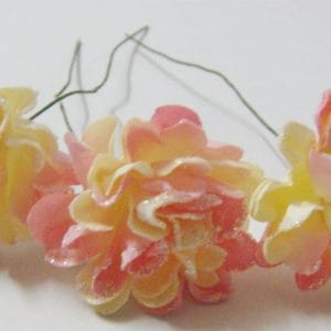 Paper Flowers - Sparkled Carnation - Pink (Pack of 12 flowers)