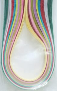 10mm Quilling Strip - Mix BrightColor (Dark Green to Yellow)