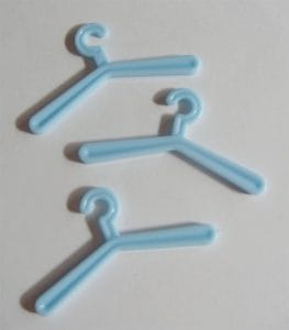 Baby Plastic Hangers - Baby Blue