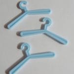 Baby Plastic Hangers - Baby Blue