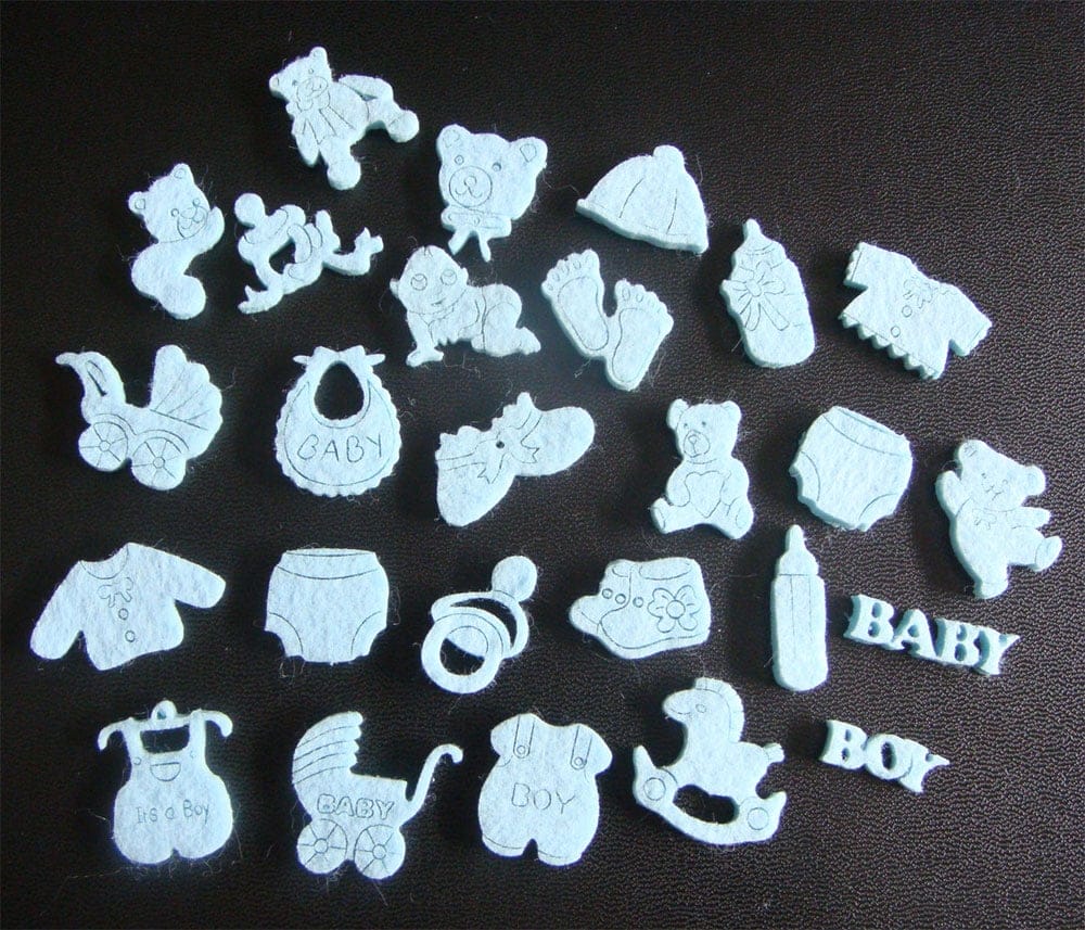 Baby Boy Felt Embellishment Set Combo 3 BabyBoyFeltEmbellishmentCombo3 Baby Boy Felt Embellishment Set Combo 3