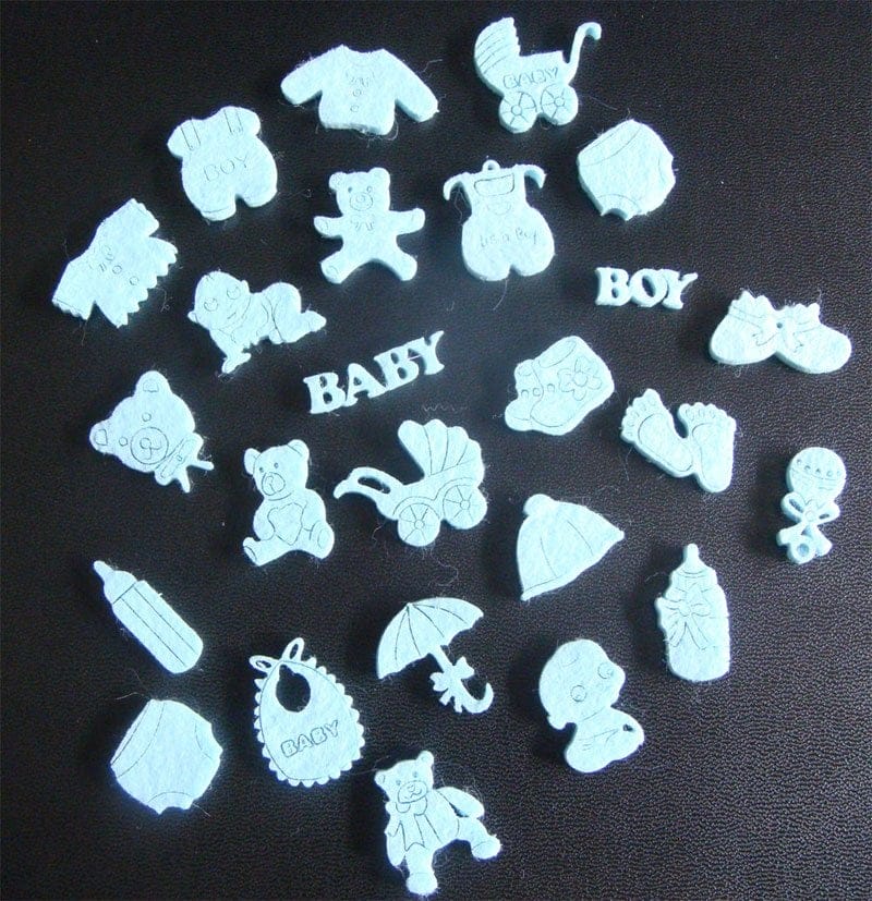 Baby Boy Felt Embellishment Set Combo 4 BabyBoyFeltEmbellishmentCombo4 Baby Boy Felt Embellishment Set Combo 4