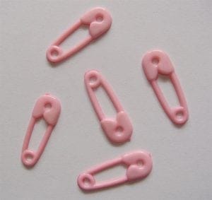 Baby Plastic Clips - Baby Pink