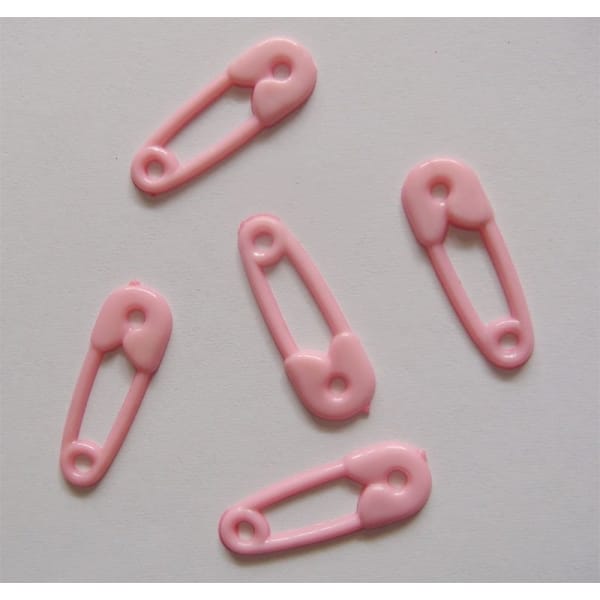 Baby Plastic Clips - Baby Pink