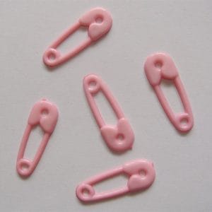 Baby Plastic Clips - Baby Pink