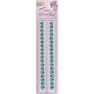 Blue Swirls Border Stickers