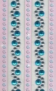 Blue Swirls Border Stickers