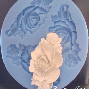 Rose with a rose bud Silicone Clay Mould