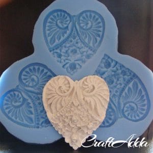 Heart Frame with 3 Moulds Silicone Clay Mould