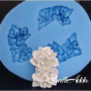 A bunch of flowers Silicone Clay Mould