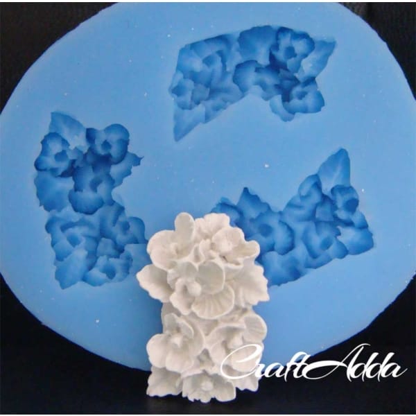 A bunch of flowers Silicone Clay Mould