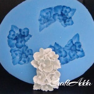 A bunch of flowers Silicone Clay Mould
