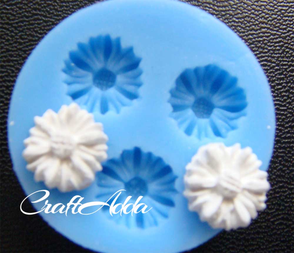 Small Daisy Silicone Clay Mould CAMOLD65 1 Small Daisy Silicone Clay Mould