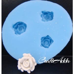 Mini Rosette Silicone Clay Mould