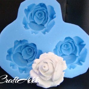 Large pom pom Rose Silicone Clay Mould