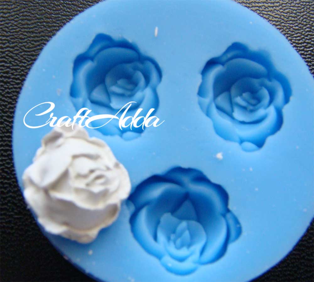 Medium Flower Silicone Clay Mould CAMOLD80 1 Medium Flower Silicone Clay Mould
