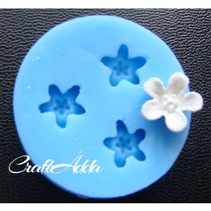 5 petal mini flower Silicone Clay Mould