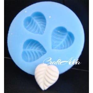 Small Leaves Button Silicone Clay Mould