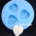 Small Leaves Button Silicone Clay Mould