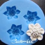 5 petal Rosette Silicone Clay Mould