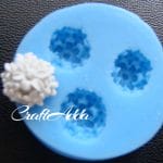 Mini round flower Silicone Clay Mould