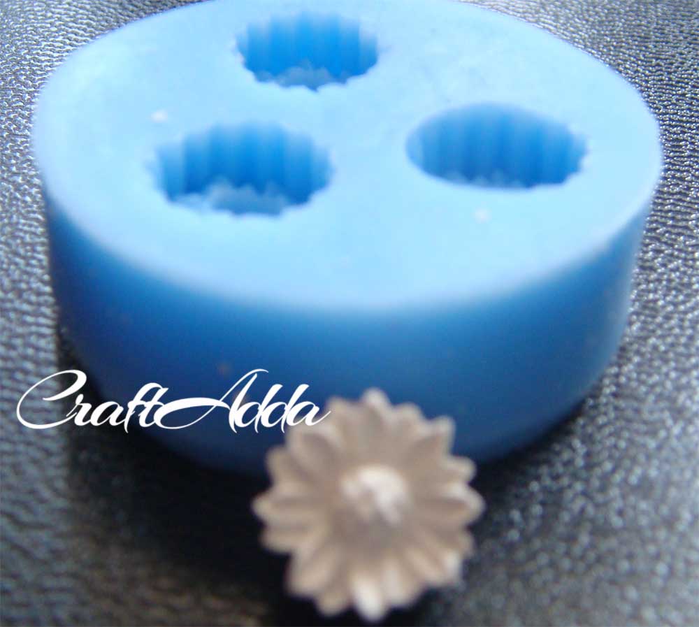 Mini Daisy Silicone Clay Mould CAMOLD91 3 Mini Daisy Silicone Clay Mould