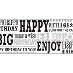 Fiskar Continous Stamps - Birthday Type