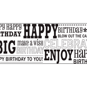 Fiskar Continous Stamps - Birthday Type