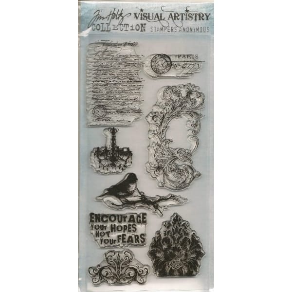 Tim Holtz Visual Artistry Clear Stamps - French Connection