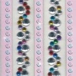 Multicolor Swirls Border Stickers